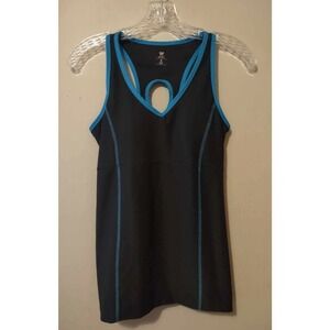 Old Navy Blue Fitted Padded Active Tank Size Medium